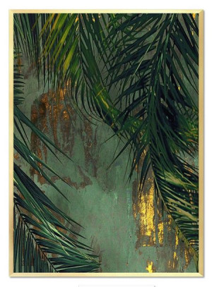 Obraz na płotnie złota dżungla 53x73cm
