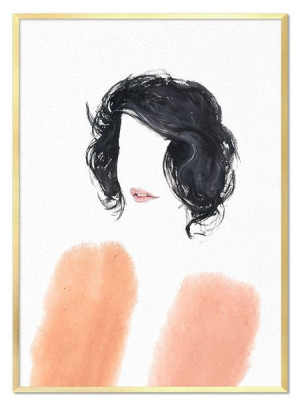 Obraz na płótnie kobieta glamour 53x73cm