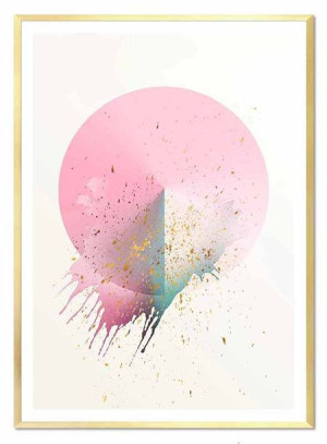 Obraz na płótnie abstrakcja glamour 53x73cm