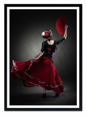 Obraz na płótnie tancerka flamenco 53x73cm