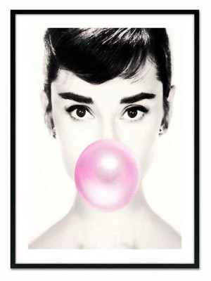 Obraz na płótnie Audrey Hepburn 53x73cm