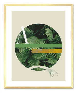 Obraz na płótnie abstrakcja dżungli 43x53cm