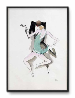 Obraz Art Deco 31x41cm