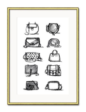 Obraz plakat glamour 31x41cm
