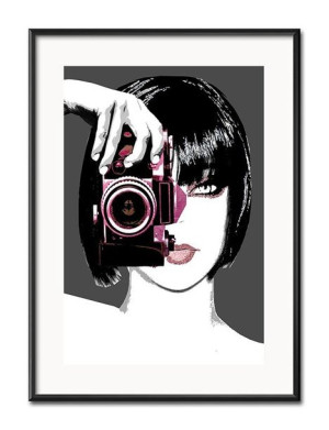 Obraz pani fotograf 31x41cm