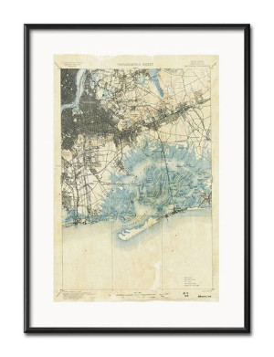 Obraz mapa plan 31x41cm