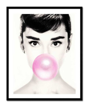 Obraz na płótnie Audrey Hepburn glamour 43x53cm