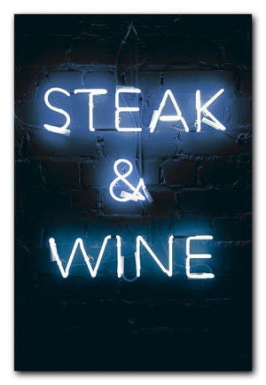 Obraz napis neon 60x90cm