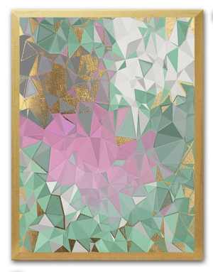 Obraz na płótnie abstrakcja glamour 33x43cm