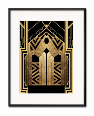 Obraz Art Deco 21x26cm
