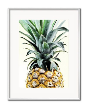 Obraz do salonu tropikalne liście i kwiaty 21x26cm
