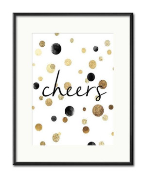 Obraz napis glamour 21x26cm