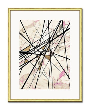 Obraz różowa abstrakcja glamour 21x26cm
