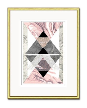 Obraz różowa abstrakcja glamour 21x26cm