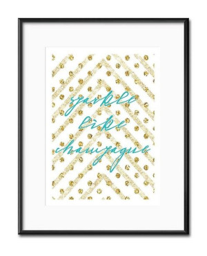 Obraz napis glamour 21x26cm