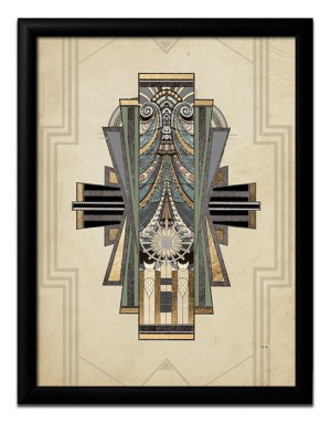Obraz na płótnie Art Deco 33x43cm