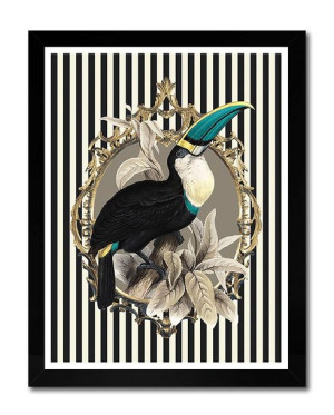 Obraz na płótnie czarno-biały glamour 33x43cm