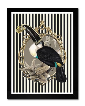 Obraz na płótnie czarno-biały glamour 33x43cm