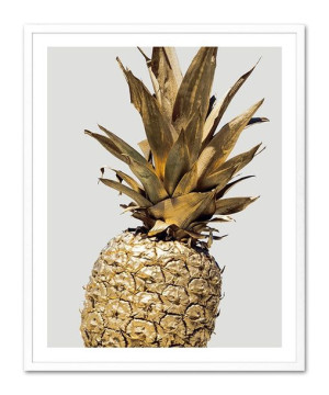 Obraz na płótnie złoty ananas 33x43cm