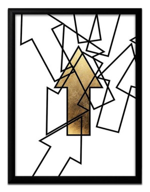 Obraz na płótnie w ramie 33x43 cm plakat strzałki