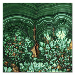 Obraz na płótnie zielone minerały 30x30cm