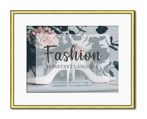 Obraz fasiona glamour kwiaty 21x26cm