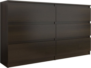 Komoda 120cm Szafka 6 Szuflad Wenge * Producent Pl