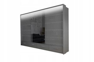Szafa Bueno 250 przesuwna z lustrem + LED GRATIS