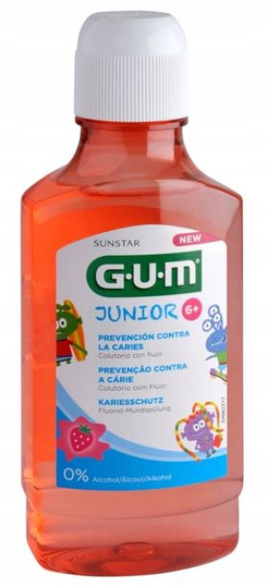 GUM Junior płukanka dla dzieci 6+ lat 300ml