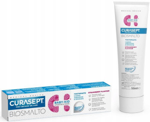 Curasept Biosmalto Baby Kid Pasta Truskawkowa 50ml