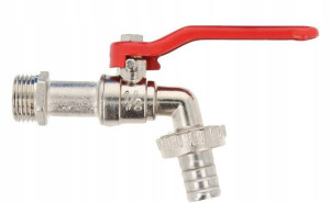 KRAN OGRODOWY Zawór 1/2 Metalowy + Końcówka na wąż