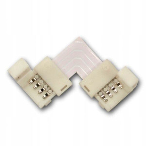 Złączka łącznik do taśmy LED RGB 10mm Narożna