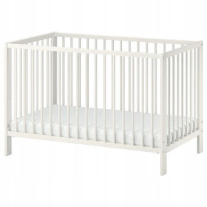Ikea Gulliver Łóżko Dziecięce Biały Kolor 60x120cm