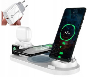 Stacja dokująca QI do produktów APPLE - iPHONE, Airpods, iWatch