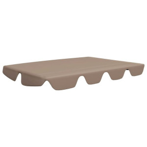 Zadaszenie do huśtawki ogrodowej, taupe, 150/130x70/105 cm