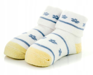 Skarpetki niemowlęce frotka, bawełna 6-12 m.