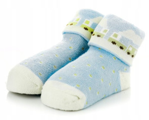 Skarpetki niemowlęce frotka, bawełna 6-12 m.