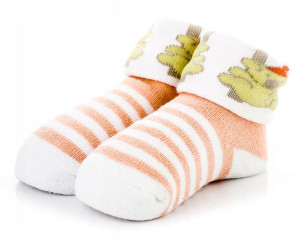 Skarpetki niemowlęce frotka, bawełna 6-12 m.