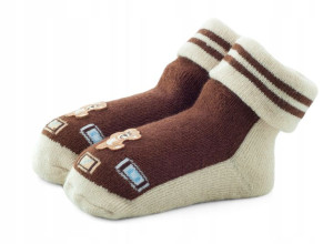 Skarpetki niemowlęce frotka, bawełna 6-12 m.