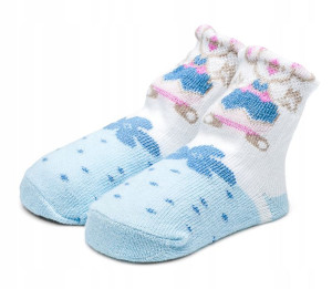 Bawełniane skarpetki niemowlęce 6-12 m. ABS