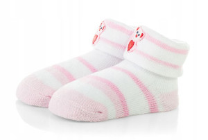 Skarpetki niemowlęce frotka, bawełna 6-12 m.