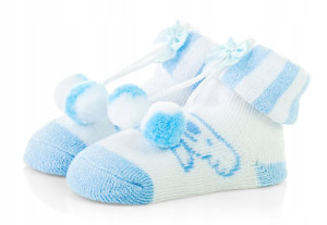 Skarpetki niemowlęce frotka, bawełna 6-12 m.