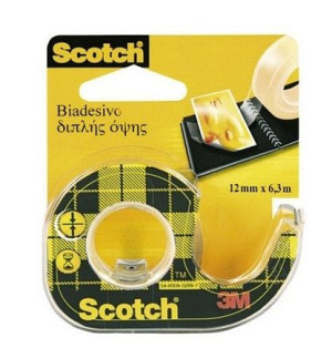 Taśma Klejąca Scotch Dwustronna Na Podajniku 12Mm/6,3m