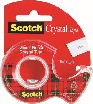 Taśma Klejąca Scotch Crystal Na Podajniku 19 Mm/7,5m