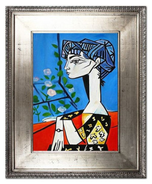 Obraz olejny ręcznie malowany na płótnie 82x102cm Pablo Picasso Jackqueline