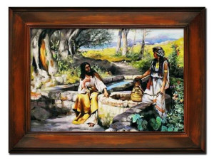 Obraz malowany Jezus w gaju oliwnym 86x116cm