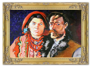 Obraz olejny ręcznie malowany na płótnie 64x84cm Stanisław Wyspiański Autop