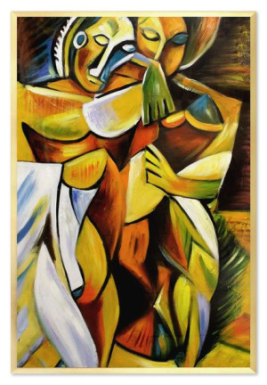 Obraz olejny ręcznie malowany na płótnie 63x93cm Pablo Picasso Przyjaźń kop