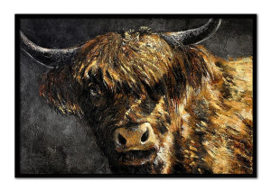 Obraz olejny ręcznie malowany 63x93cm Żubr