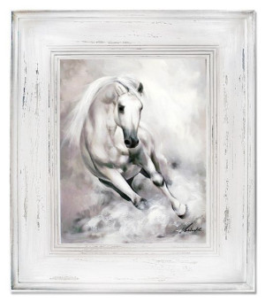 Obraz olejny ręcznie malowany 66x76cm Konie